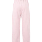 Palm Angels Kids Pantaloni Tuta Rosa in Felpa con Coulisse e Logo per Bambine