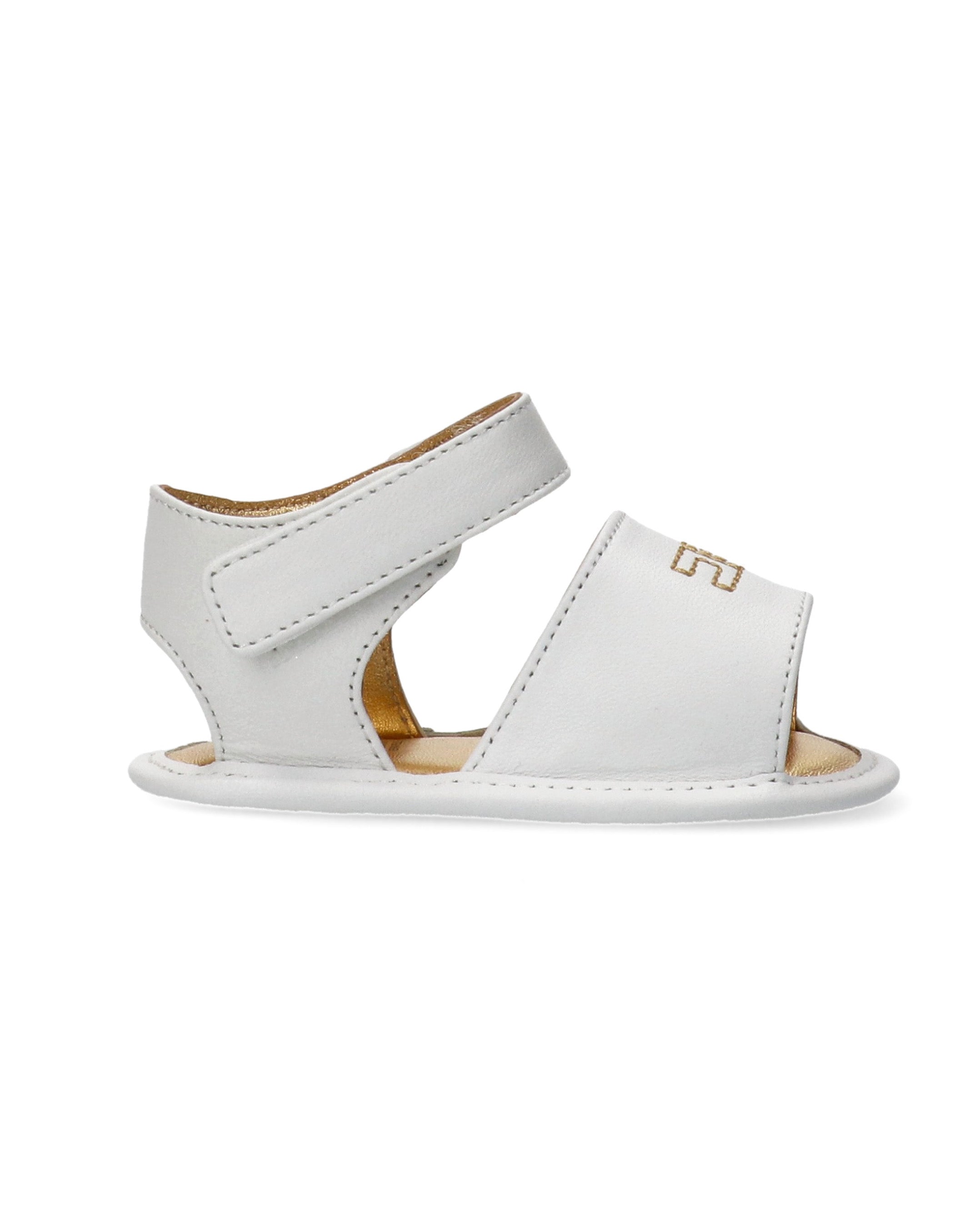 Elisabetta Franchi La Mia Bambina Bianco/Oro con Logo per Neonate