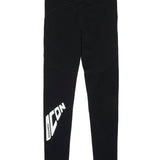 Dsquared2 Kids Leggings Neri con Stampa ICON per Bambine (retro)