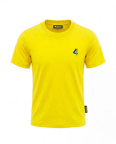 4Giveness Kids T-Shirt Giallo con Logo per Bambini