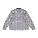 Elisabetta Franchi La Mia Bambina Camicia Lilla All-Over per Bambine