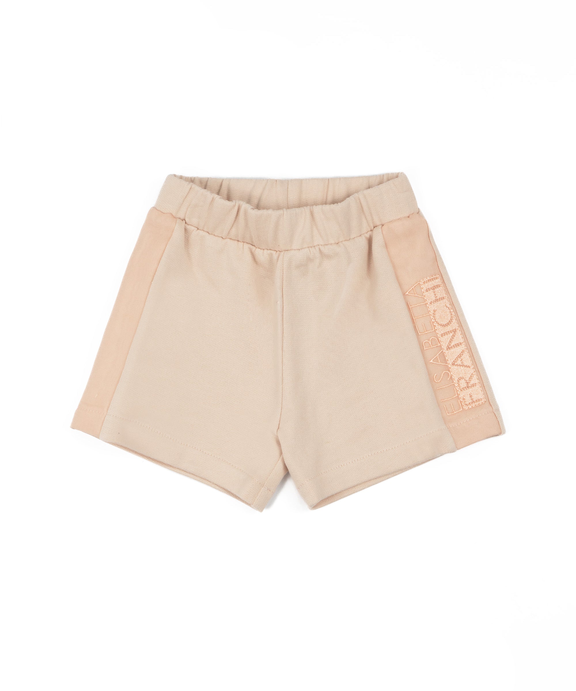 Elisabetta Franchi La Mia Bambina Bermuda Rosa con Logo per Neonate