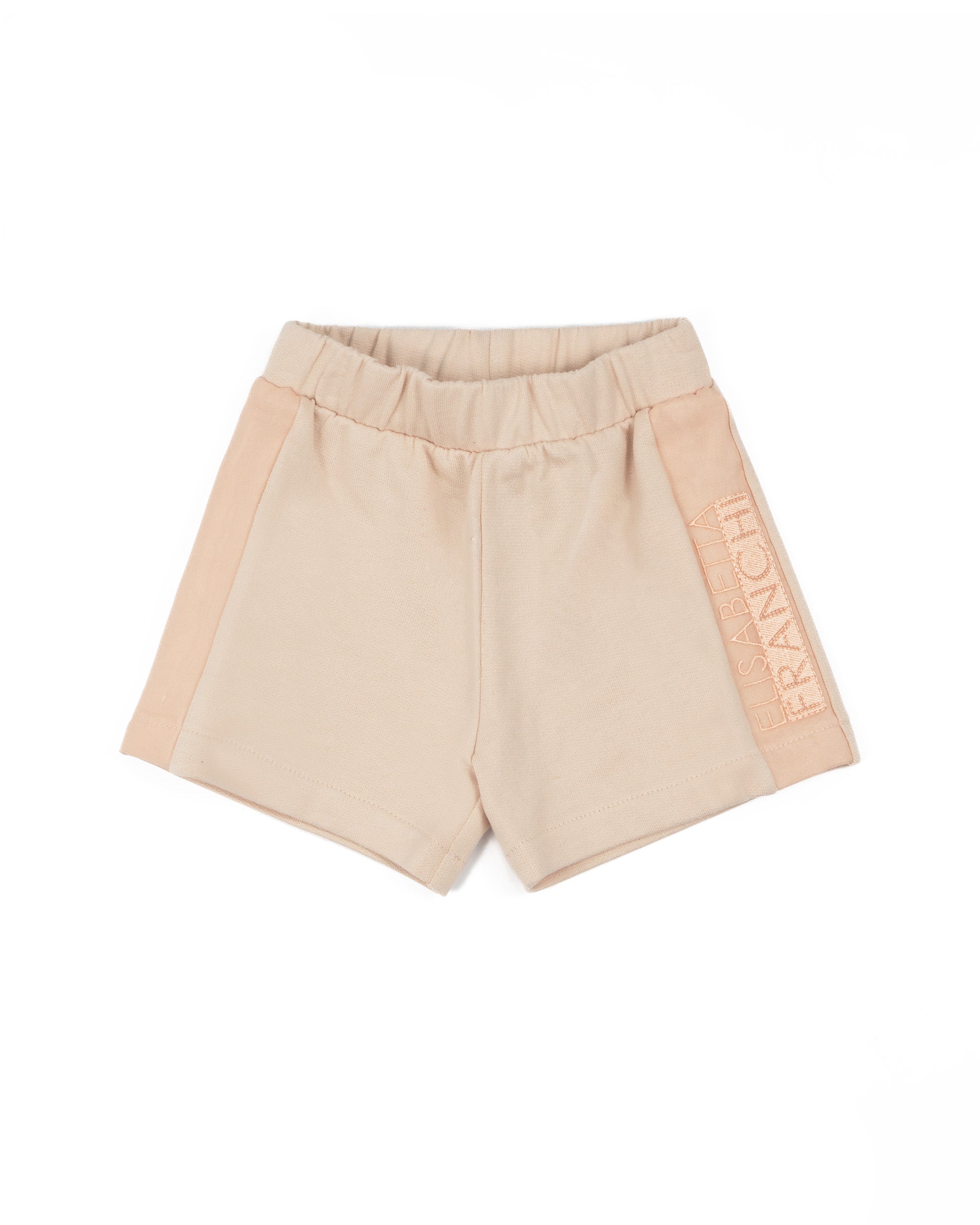 Elisabetta Franchi La Mia Bambina Bermuda Rosa con Logo per Neonate