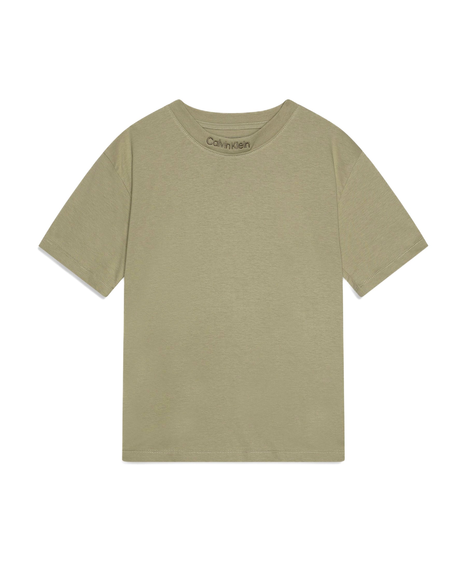 Calvin Klein Kids T-shirt Verde con Logo per Bambini