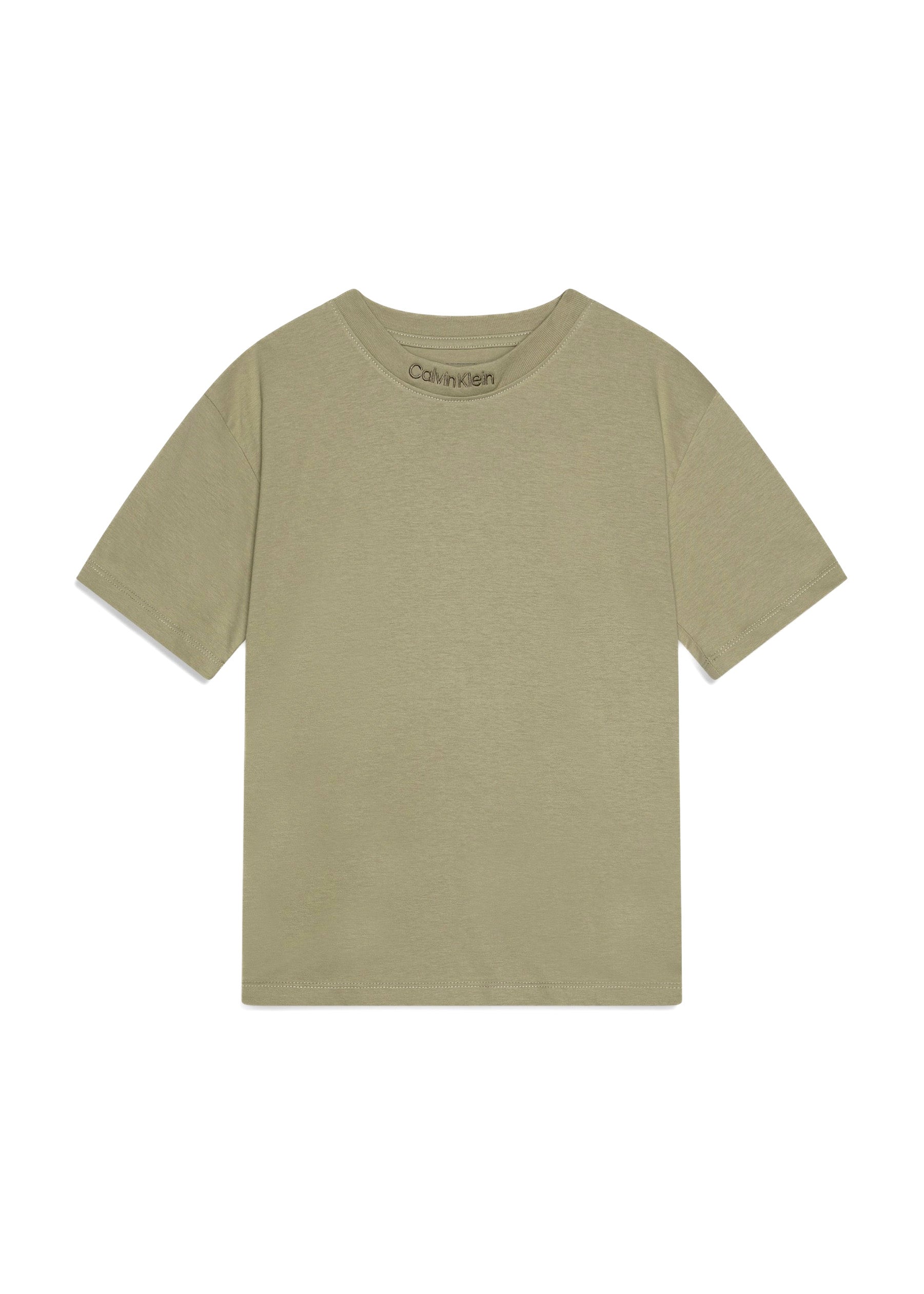 Calvin Klein Kids T-shirt Verde con Logo per Bambini