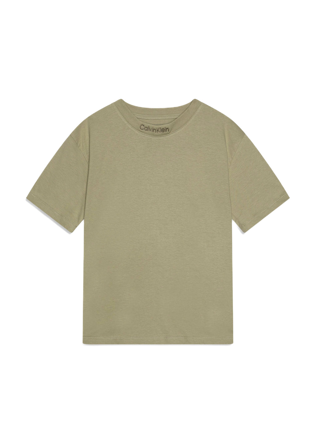 Calvin Klein Kids T-shirt Verde con Logo per Bambini