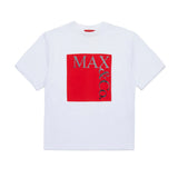 Max & Co Kids T-Shirt Bianca con Logo per Bambine