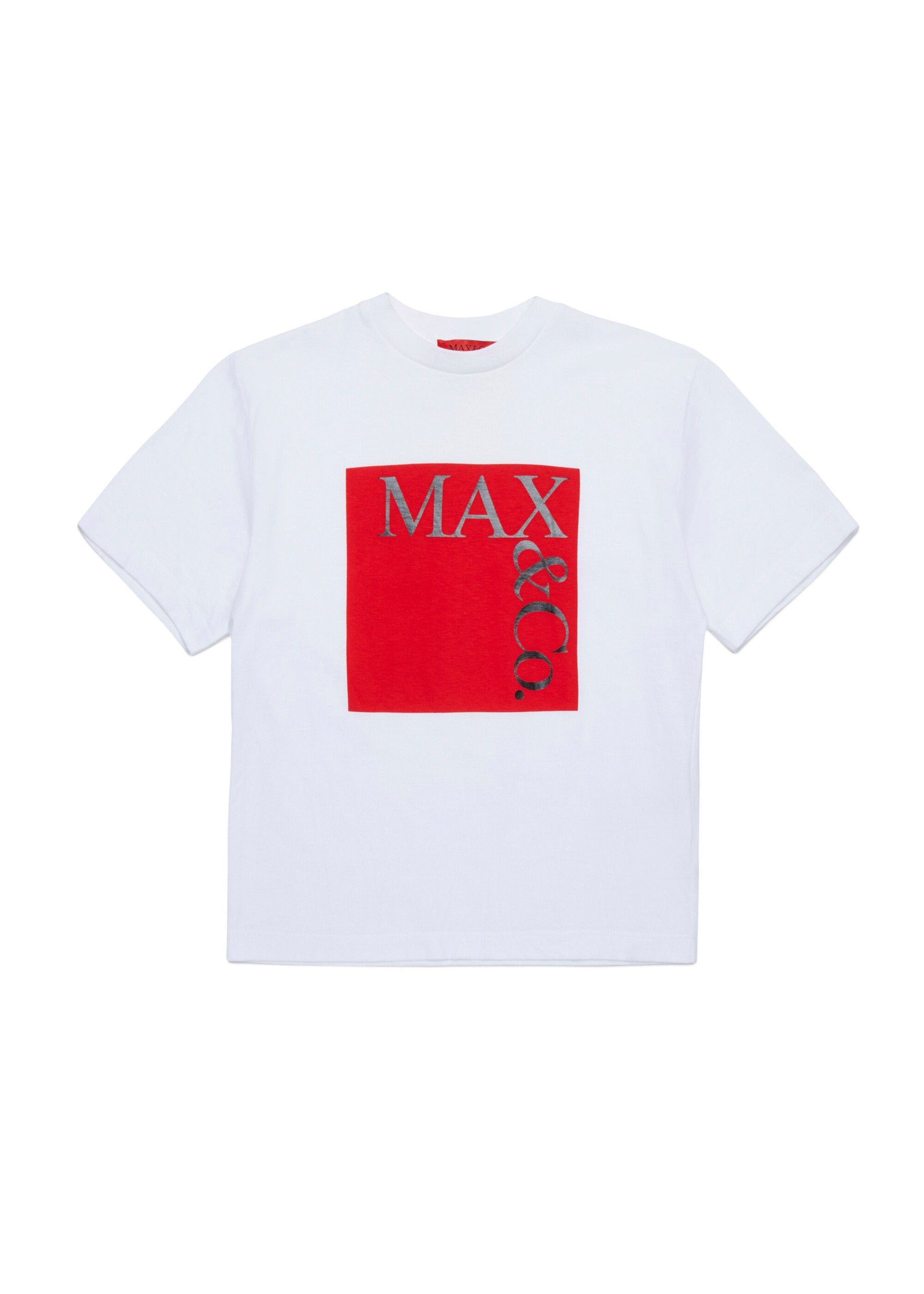 Max & Co Kids T-Shirt Bianca con Logo per Bambine