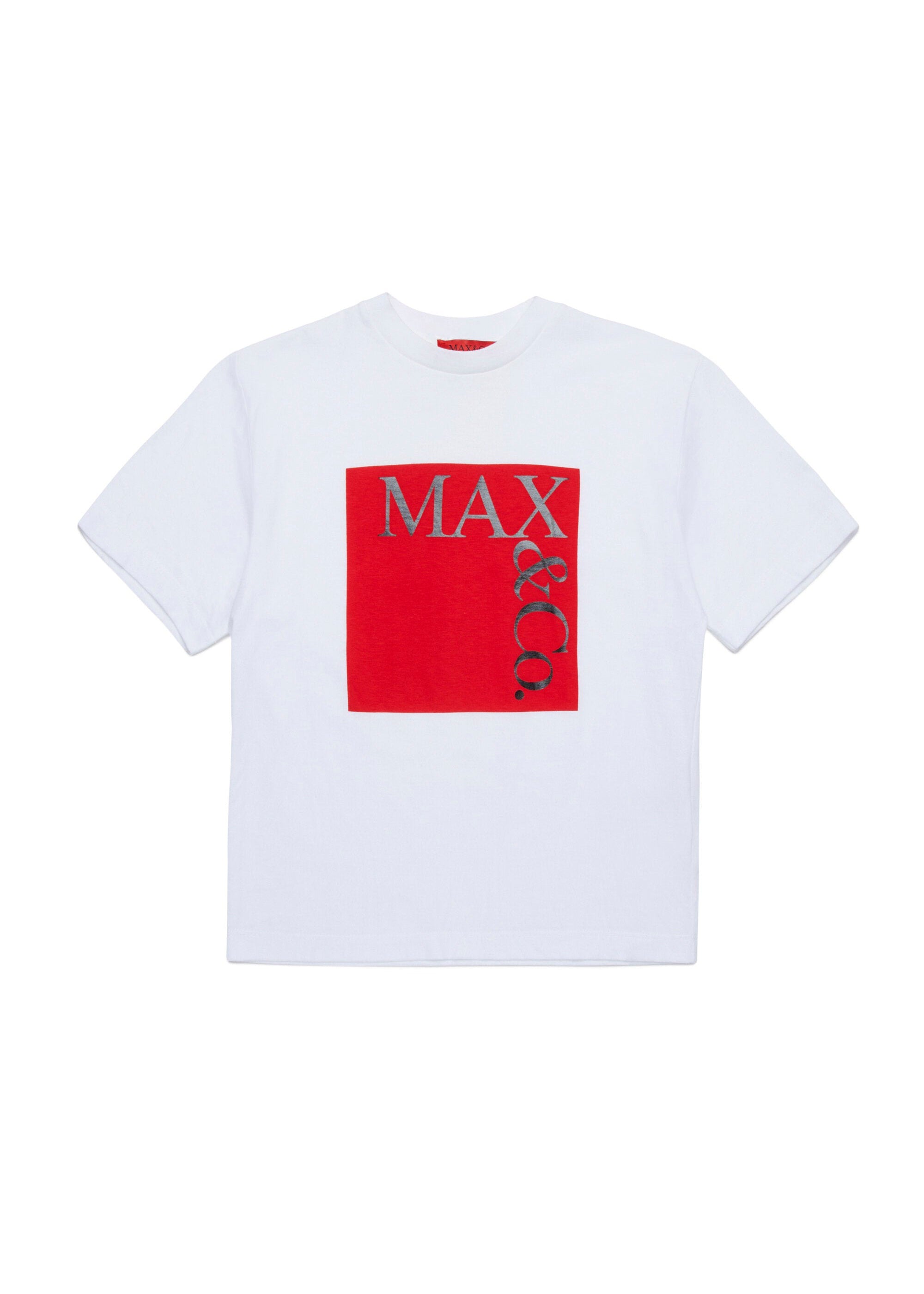 Max & Co Kids T-Shirt Bianca con Logo per Bambine