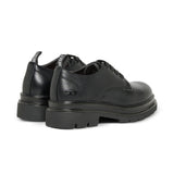Diesel Kids Scarpa Derby Nero con Suola Spessa per Bambini