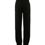 MSGM Kids Pantaloni in Tuta Neri con Logo per Bambini