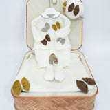 Le Coconne Corredino Bianco con Completo con Fiocchi per Neonate