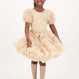 Angel's Face Gonna Tutù Beige Sparkling per Bambine