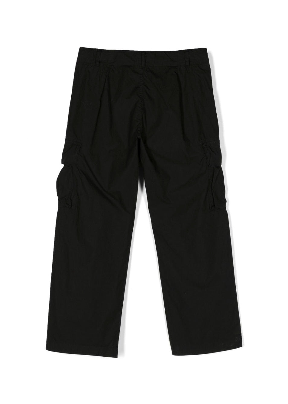 C.P. Company Kids Pantalone Nero con Applicazione Logo per Bambini (retro)