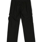 C.P. Company Kids Pantalone Nero con Applicazione Logo per Bambini (retro)