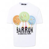 Barrow Kids T-Shirt Bianca con Smiles per Bambini