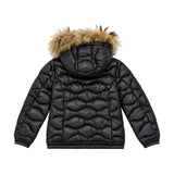 Blauer Kids Piumino con Cappuccio Pelliccia per Bambine