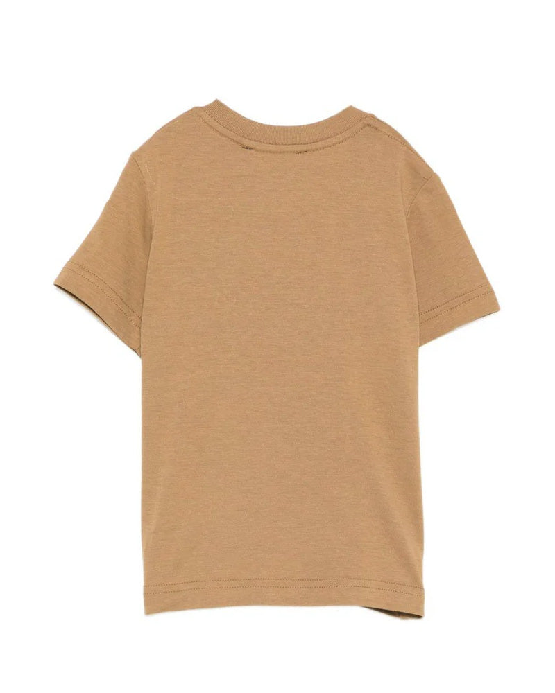 Dsquared2 Kids T-Shirt Marrone con Logo per Neonati