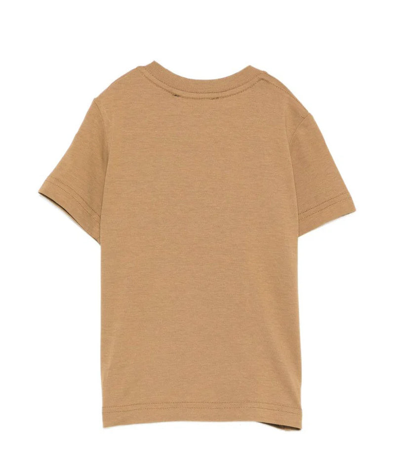 Dsquared2 Kids T-Shirt Marrone con Logo per Neonati