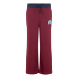 MSGM Kids Pantaloni in Tuta Borgogna per Bambine