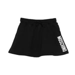Moschino Kids Gonna Nera con Stampa Logo per Bambine