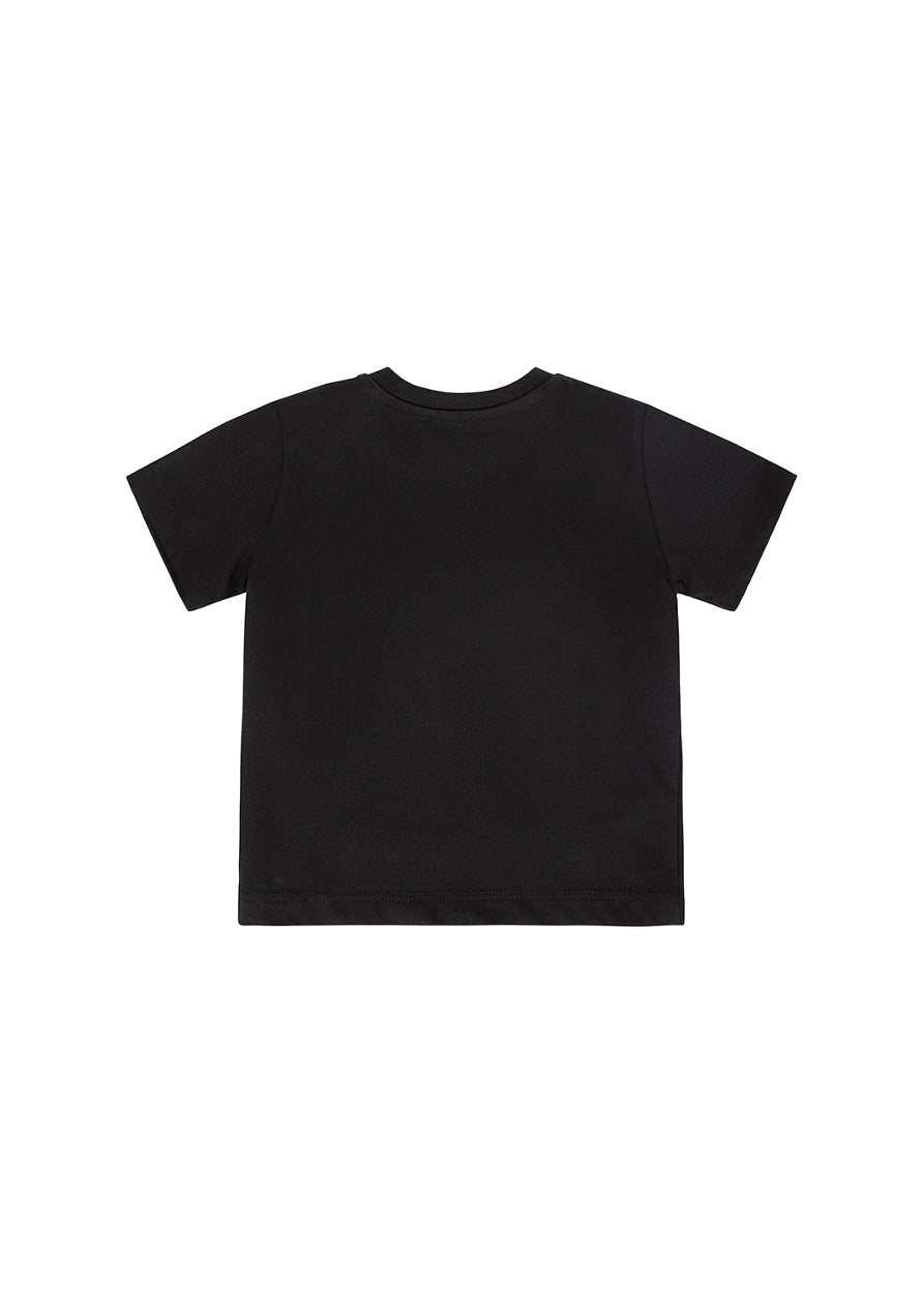 Cesare Paciotti T-shirt Nera con Logo per Neonati