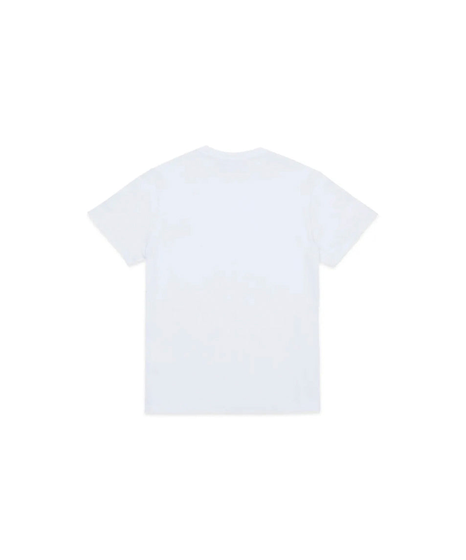 Dsquared2 Kids T-shirt Bianca con Logo per Neonati