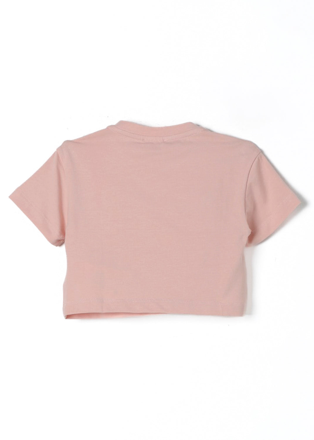 Elisabetta Franchi La Mia Bambina T-Shirt Crop Rosa