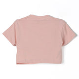 Elisabetta Franchi My Little Girl T-Shirt Crop Pink