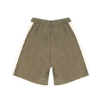 Yes London Kids Bermuda Verde con Laccio e Applicazione Logo sul Fronte