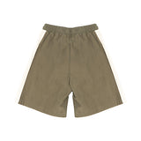 Yes London Kids Bermuda Verde con Laccio e Applicazione Logo sul Fronte