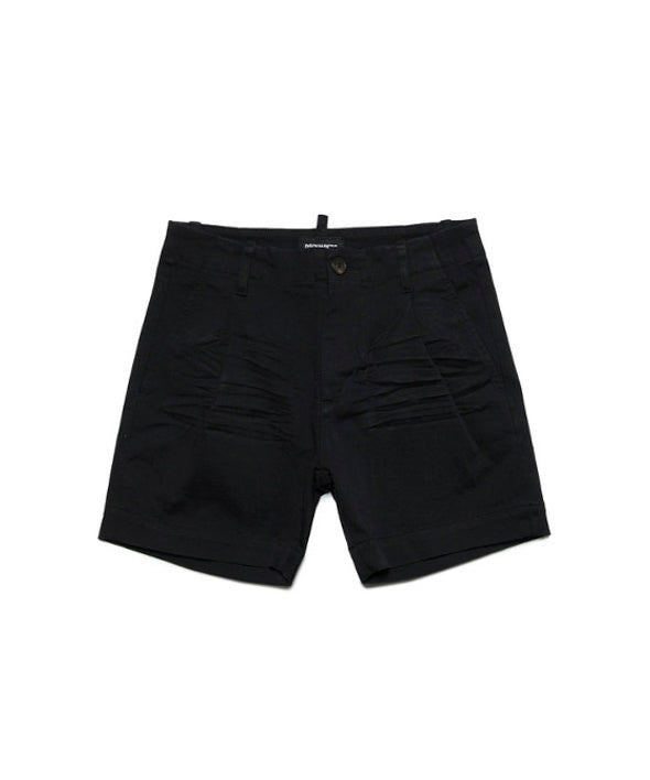 Dsquared2 Kids Short Nero con Logo Surf per Bambini