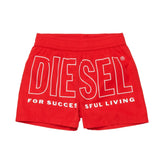 Diesel Kids Costume Rosso con Logo per Neonati