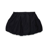 N21 Kids Gonna Nero a Palloncino con Tasche e Logo Ricamato per Bambine