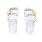 Sensi Kids Flamingo Sandalo Bianco Doppia Fascia per Bambini (da sopra)