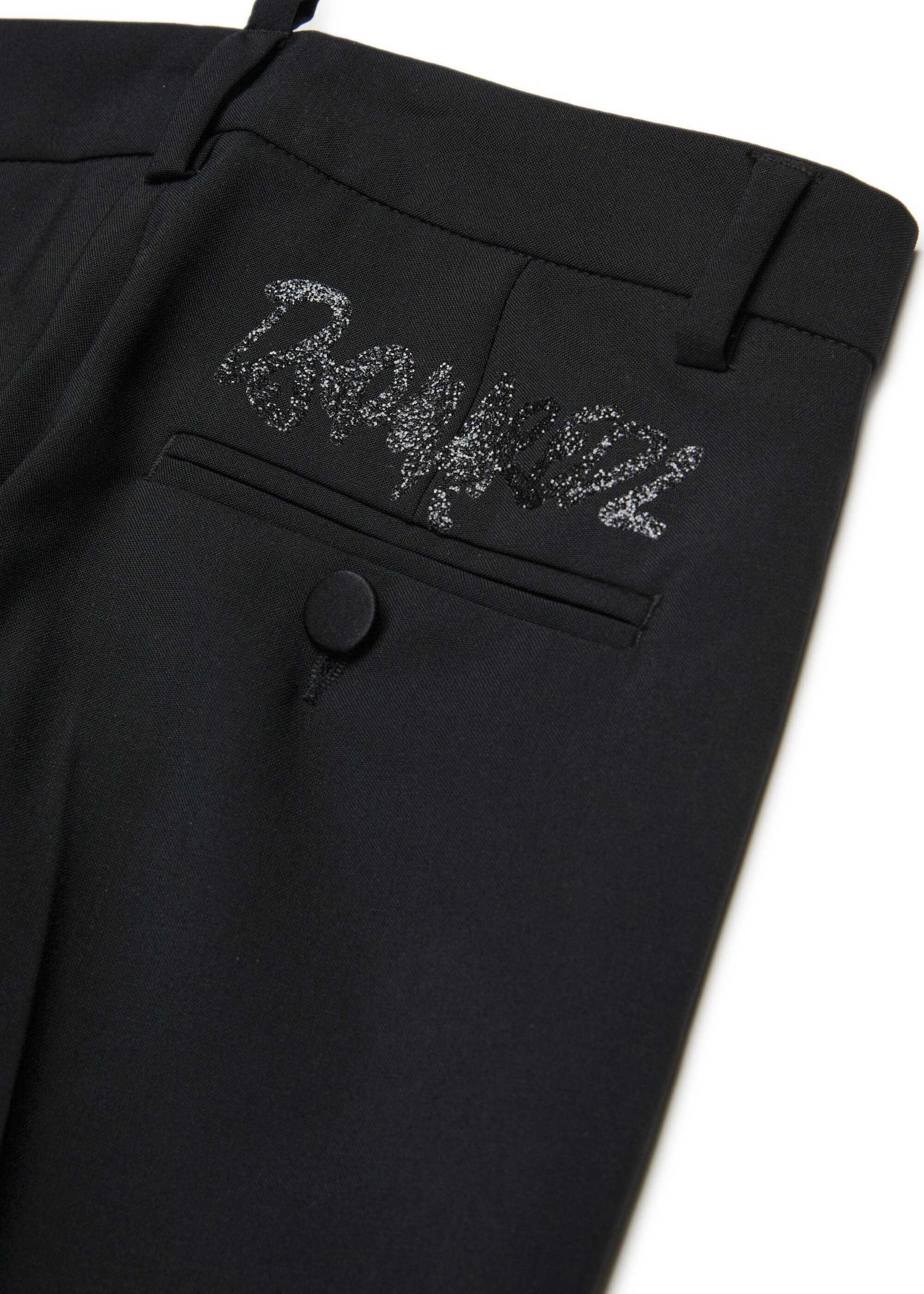 Dsquared2 Kids Pantaloni Neri con Logo per Bambini