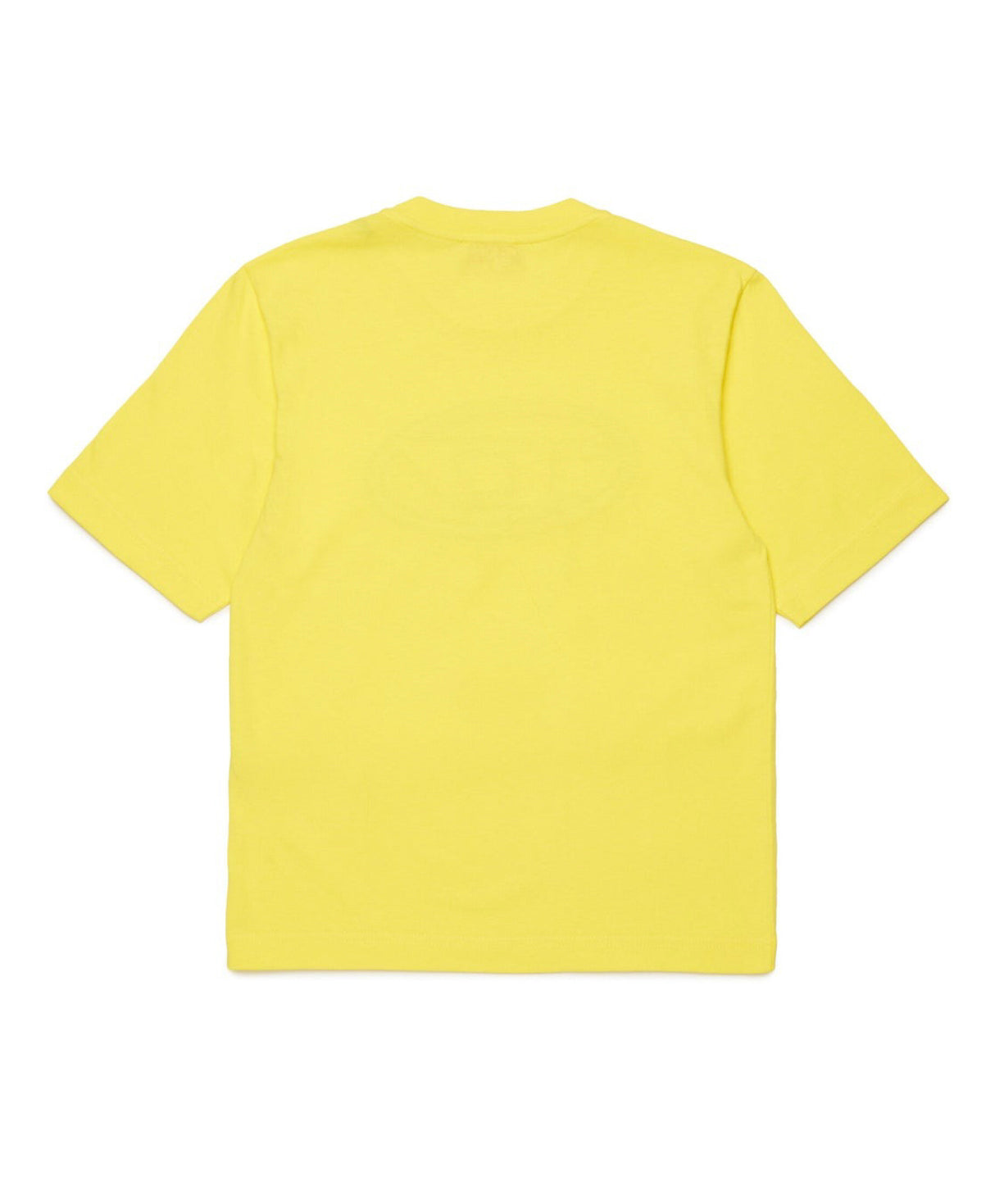 Diesel Kids T-Shirt Gialla con Logo Oval D per Bambini (retro)