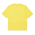 Diesel Kids T-Shirt Gialla con Logo Oval D per Bambini (retro)