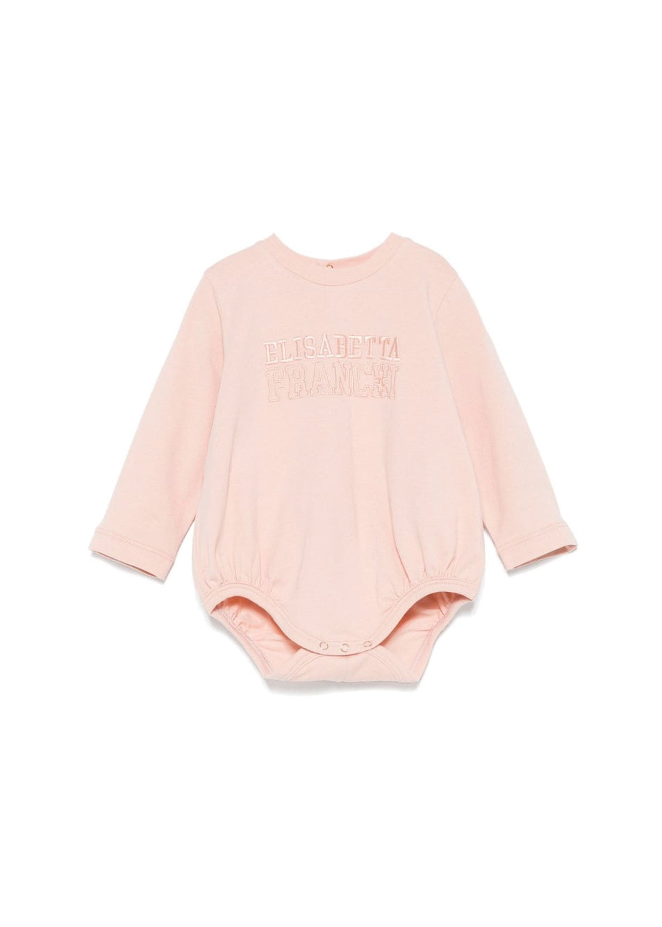 Elisabetta Franchi La Mia Bambina Body Desert Rose con Ricamo per Neonate