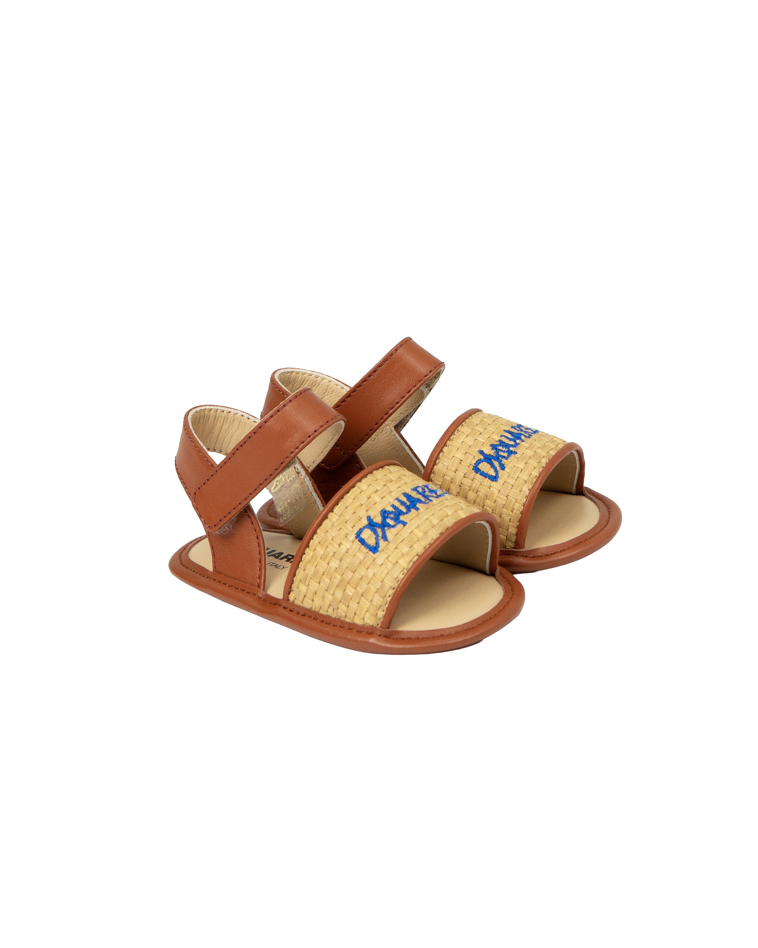 Dsquared2 Kids Sandalo Cammello per Neonate