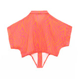 4GIVENESS Copricostume Camicia Fantasia Zebrato Arancione per Bambine