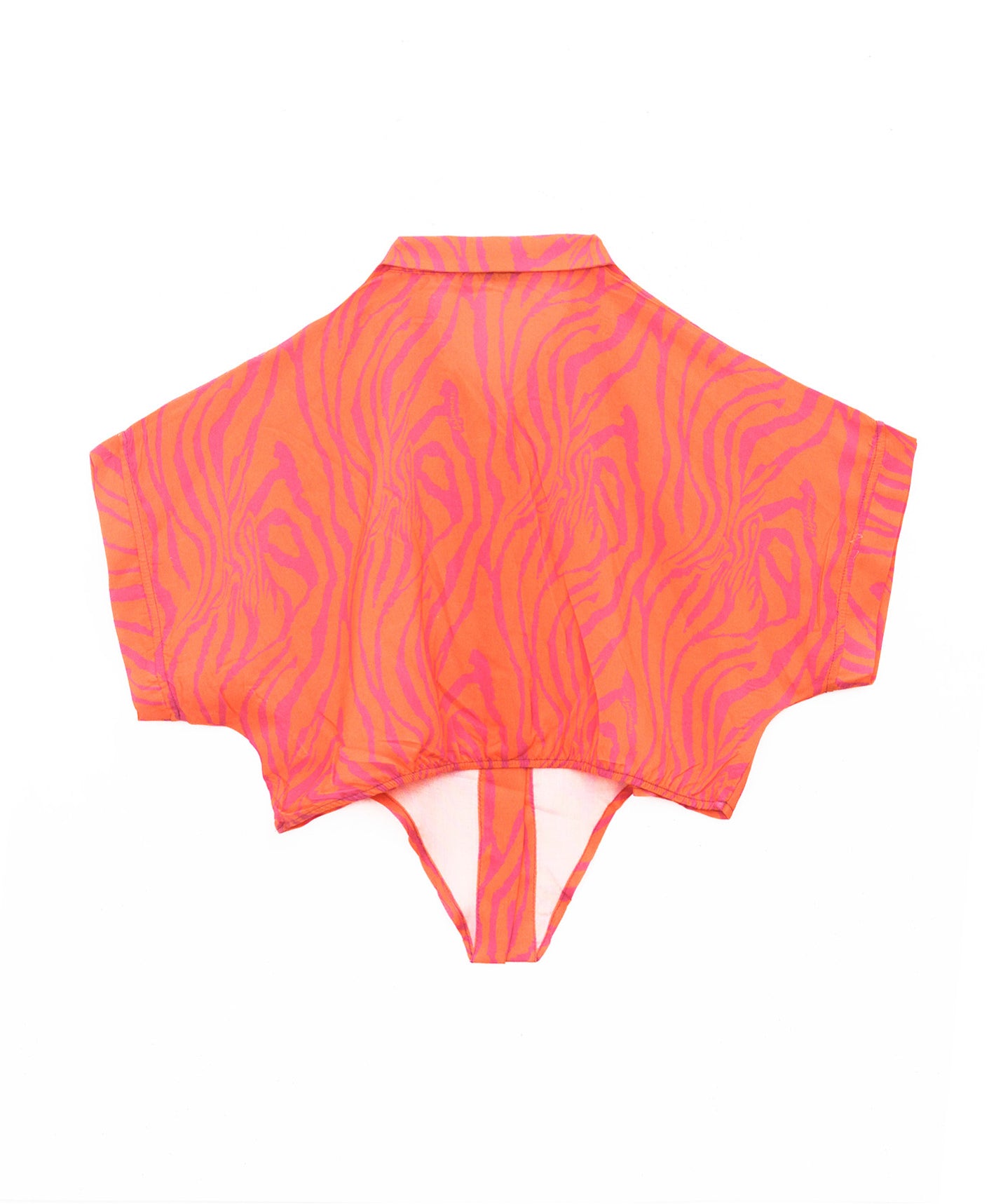 4GIVENESS Copricostume Camicia Fantasia Zebrato Arancione per Bambine