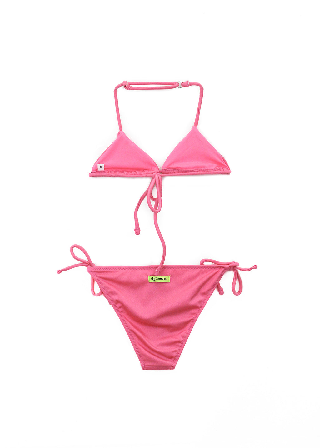  4GIVENESS Costume Bikini Fucsia con Strass per Bambine