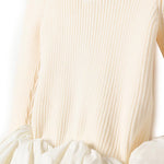 Elisabetta Franchi La Mia Bambina Abito Burro con Ruches con Logo per Neonate (dettaglio)