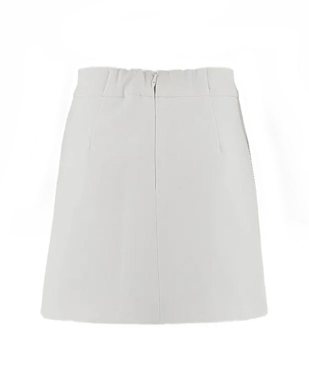 Elisabetta Franchi La Mia Bambina Gonna Bianco con Tasche per Bambine