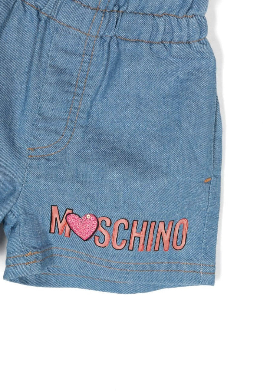 Moschino Kids Completo Short e T-shirt Teddy Bear per Neonate