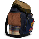 Dsquared2 Kids Zaino Blu e Multicolor con Patch per Bambini