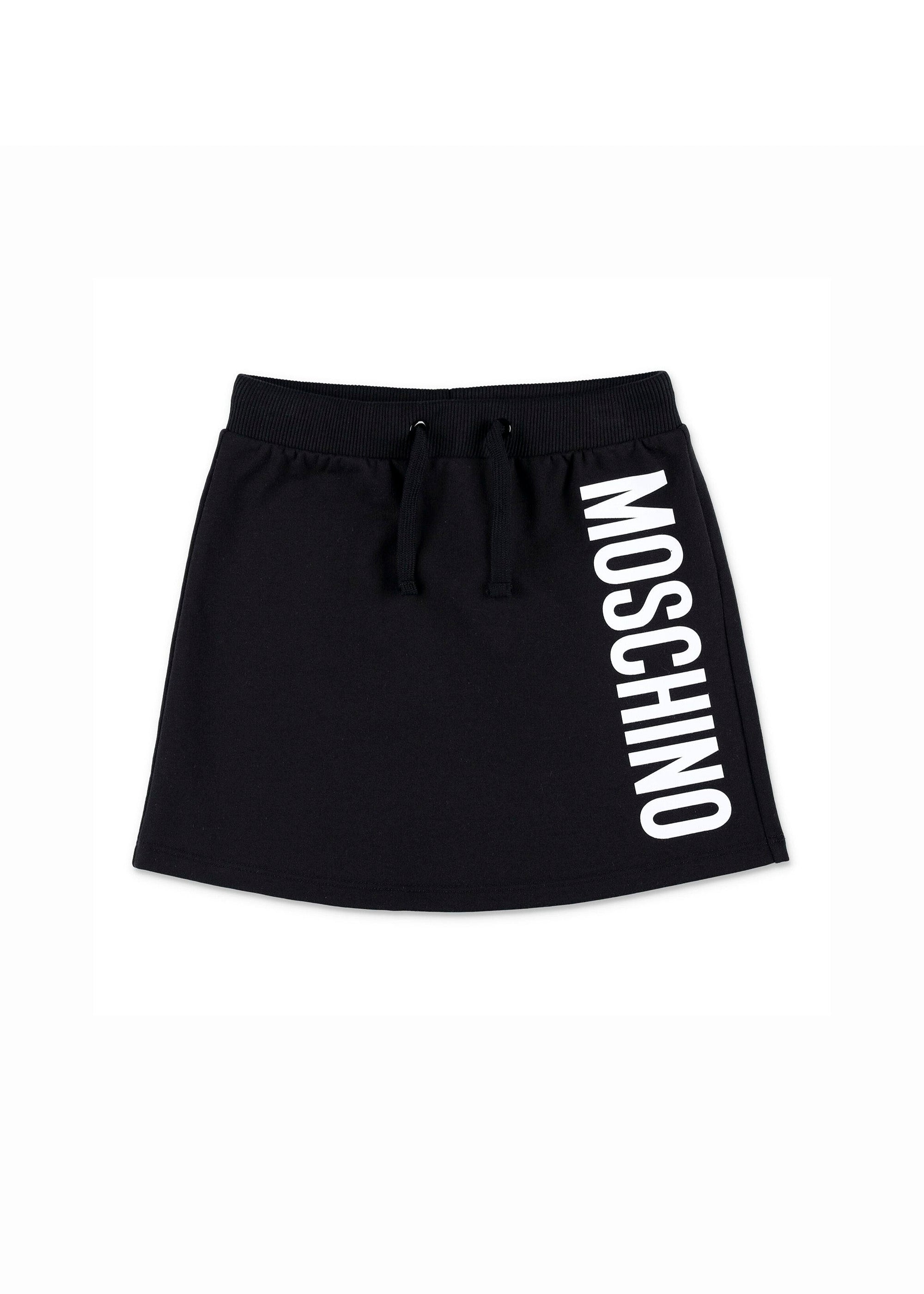 Moschino Kids Gonna Nera con Logo per Bambine