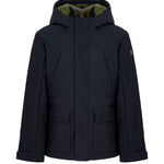 SUNS Kids Giubbotto blu scuro con Cappuccio e Interno in Pelliccia per Bambini