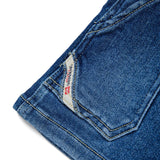 Diesel Kids Salopette in Denim con Logo Ricamato per Neonate